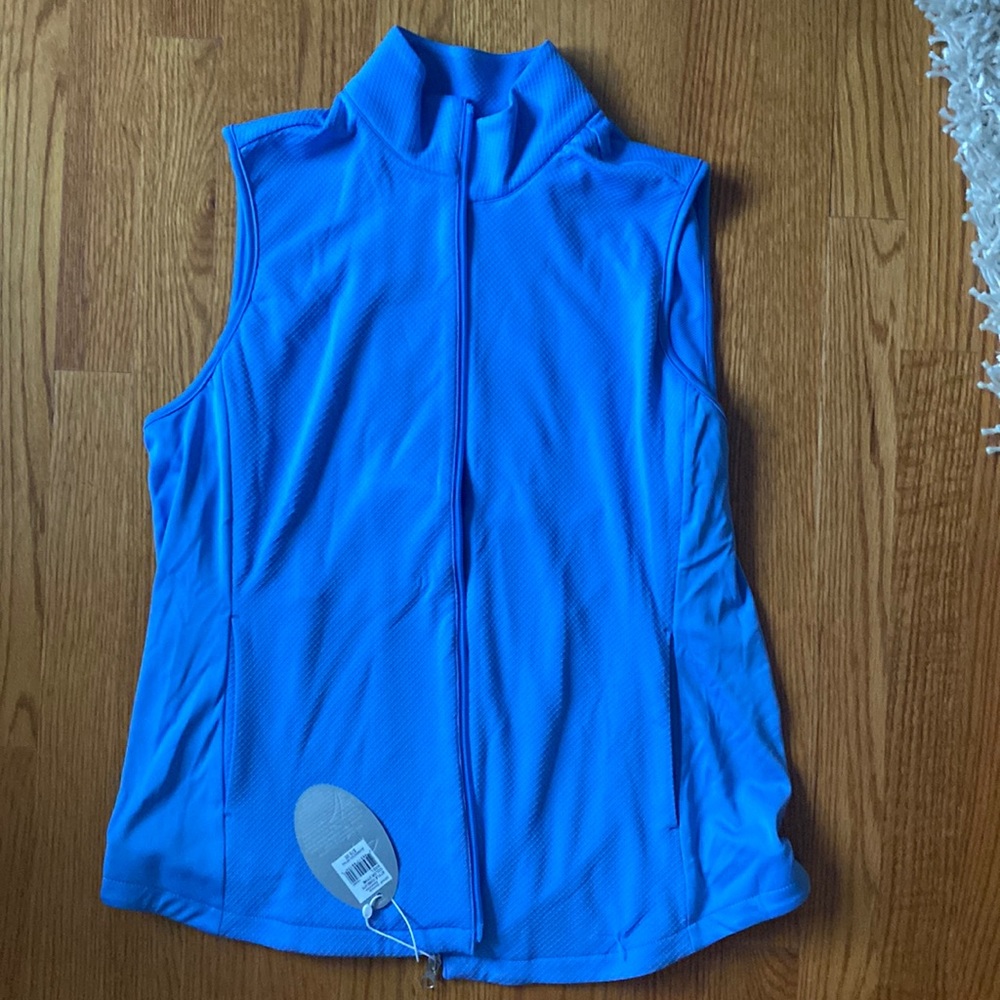 womens blue vest never worn